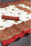 Delicate Printed Art Silk Saree